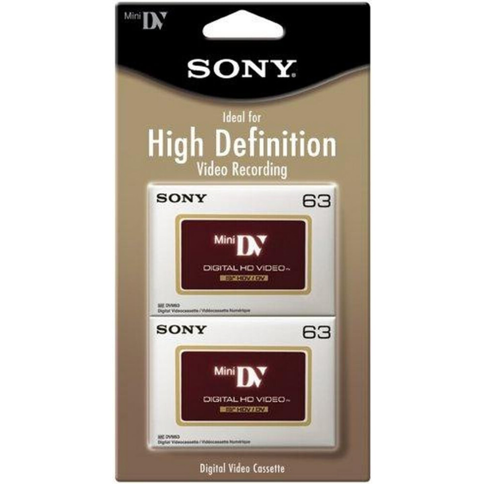 Sony DVM63HDR/2 High Definition Minidv Videocassette - 2 Pack