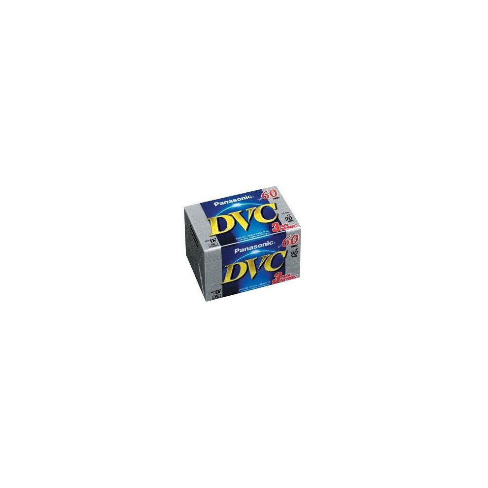 Panasonic AY-DVM60EJ3P Mini Digital Videocassette (60 Minute  3 Pack)