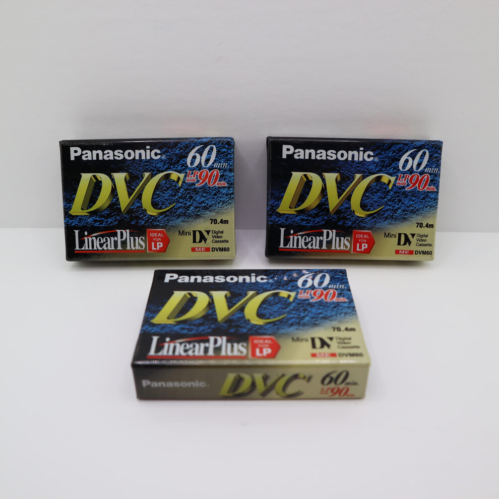 Panasonic AY-DVM60EJ3 MiniDV Tapes (60 Minute  3 Pack)