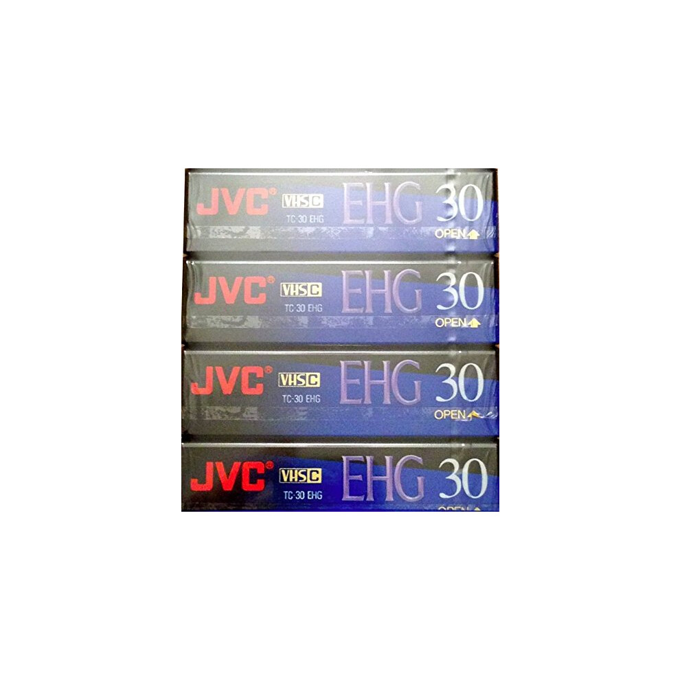 JVC EHG (Extra High Grade Compact) 30 VHS C 4 Pack