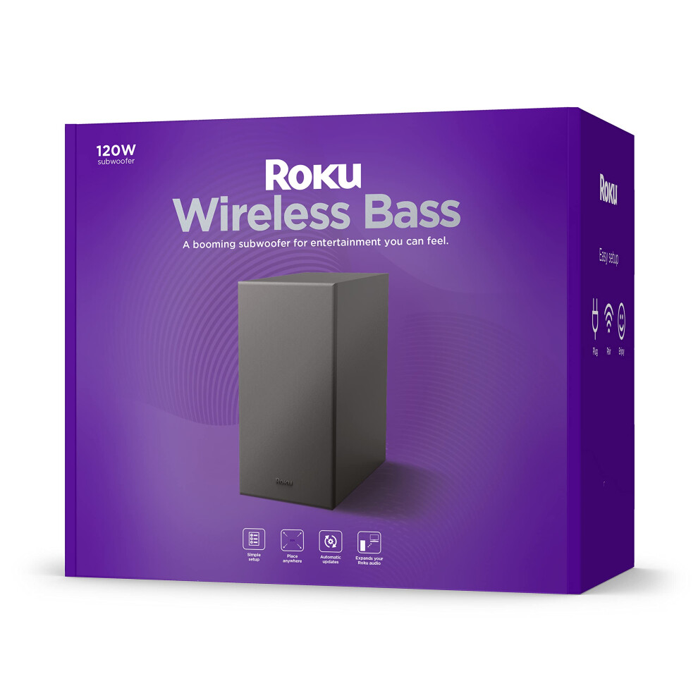 Roku Wireless Bass  Slim Subwoofer Streambar  Streambar Pro Wireless Speakers