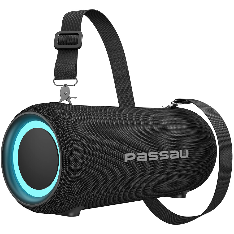 Passau Portable Bluetooth Speakers 40W Peak Loud Stereo Sound Passive Radiators-Deep Bass All Day Playtime Adjustable Strap Bt5.3 Ipx5 768399168854