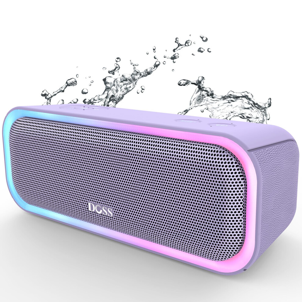 Doss Soundbox Pro Bluetooth Speaker With 20W Stereo Sound Active Extra Bass Ipx6 Waterproof Bluetooth 5.0 Tws Pairing Multi-Colors Ligh 6938546502181