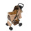 Haustierwagen mit Regenabdeckung und Fronttasche – gewebtes Beige 1
