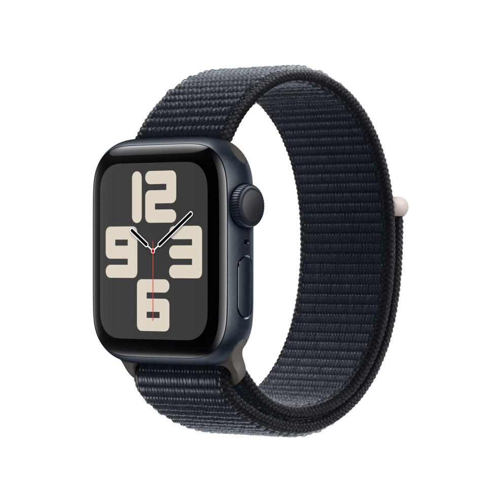 Apple Watch SE (2nd Gen) [GPS 40mm] Smartwatch with Midnight Aluminum Case with Midnight Sport Loop. Fitness & Sleep Tracker  Crash Detectio