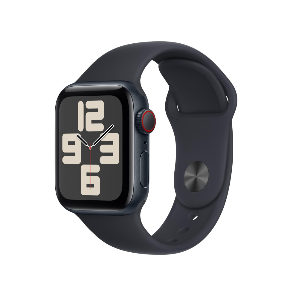 Apple Watch Se (2Nd Gen) [Gps + Cellular 40Mm] Smartwatch With Midnight Aluminum Case With Midnight Sport Band M/L. Fitness & Sleep Tracker