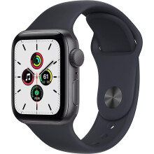 Apple Watch SE (GPS  44mm) - Space Gray Aluminum Case with Midnight Sport Band (Renewed) - Refurbished