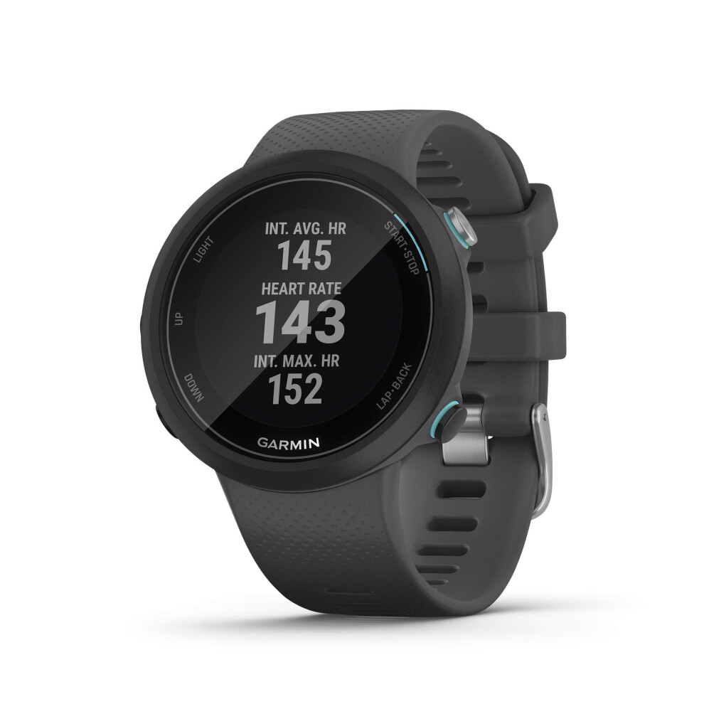 Garmin Swim 2  GPS Swimming Smartwatch for Pool and Open Water  Underwater Heart Rate  Records Distance  Pace  Stroke Count and Type  Slate