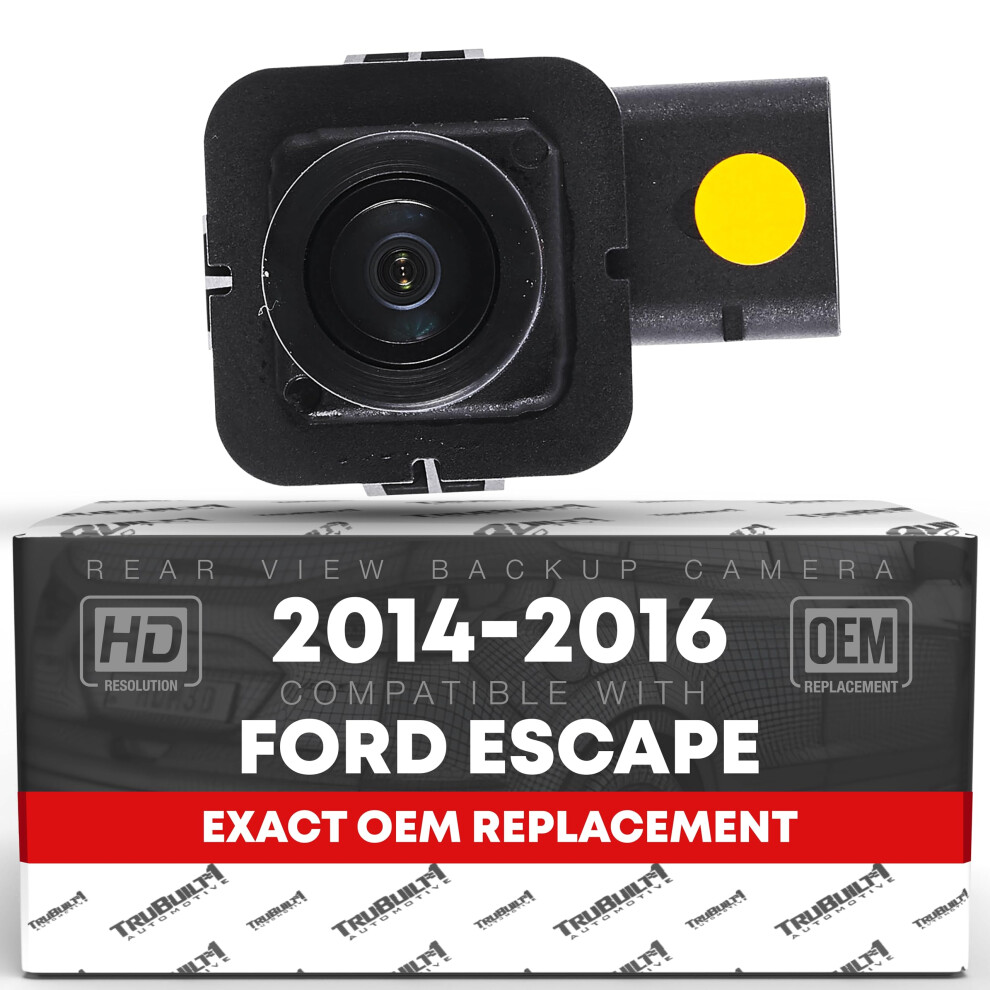 Rear View Backup Camera - Compatible with 2014-2016 Ford Escape - Reverse Park Assist Camera - OEM EJ5Z-19G490-A  590-419  FO1960165