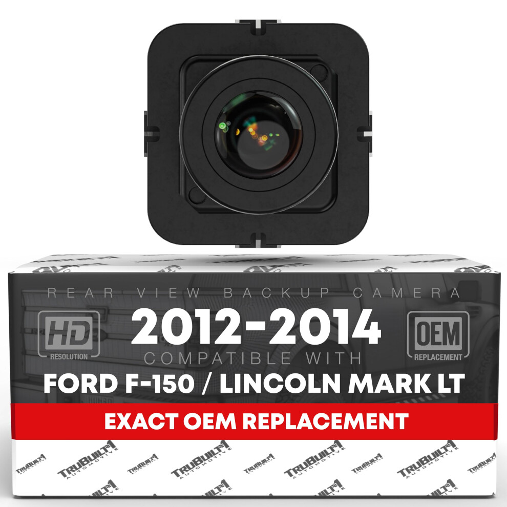 Rear View Backup Camera - Compatible with 2012-2014 Ford F-150; 2012-2014 Lincoln Mark LT - Reverse Park Assist Camera - OEM EL3Z-19G490-D