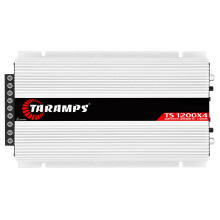 Taramps TS 1200x4 Amplifier Car Audio 1200W RMS 2 Ohms 4 Channels 2 Bridged Channels  Full Range Crossover Fixed RCA/Wire Input - Multichann