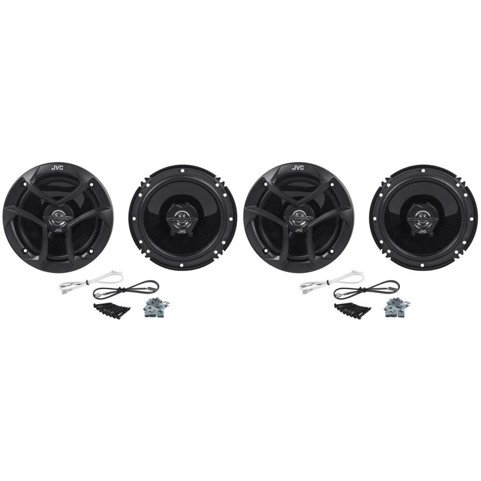 JVC (2) CS-J620 Pairs of 6.5"" 2-Way Coaxial Car Speakers