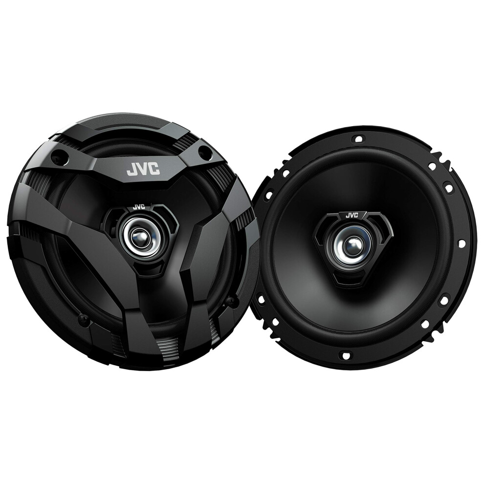 JVC CS-DF620 Car Speakers  300 Watts of Power Per Pair  150 Watts Each  6.5 Inch  Full Range  2 Way  Sold in Pairs  Black