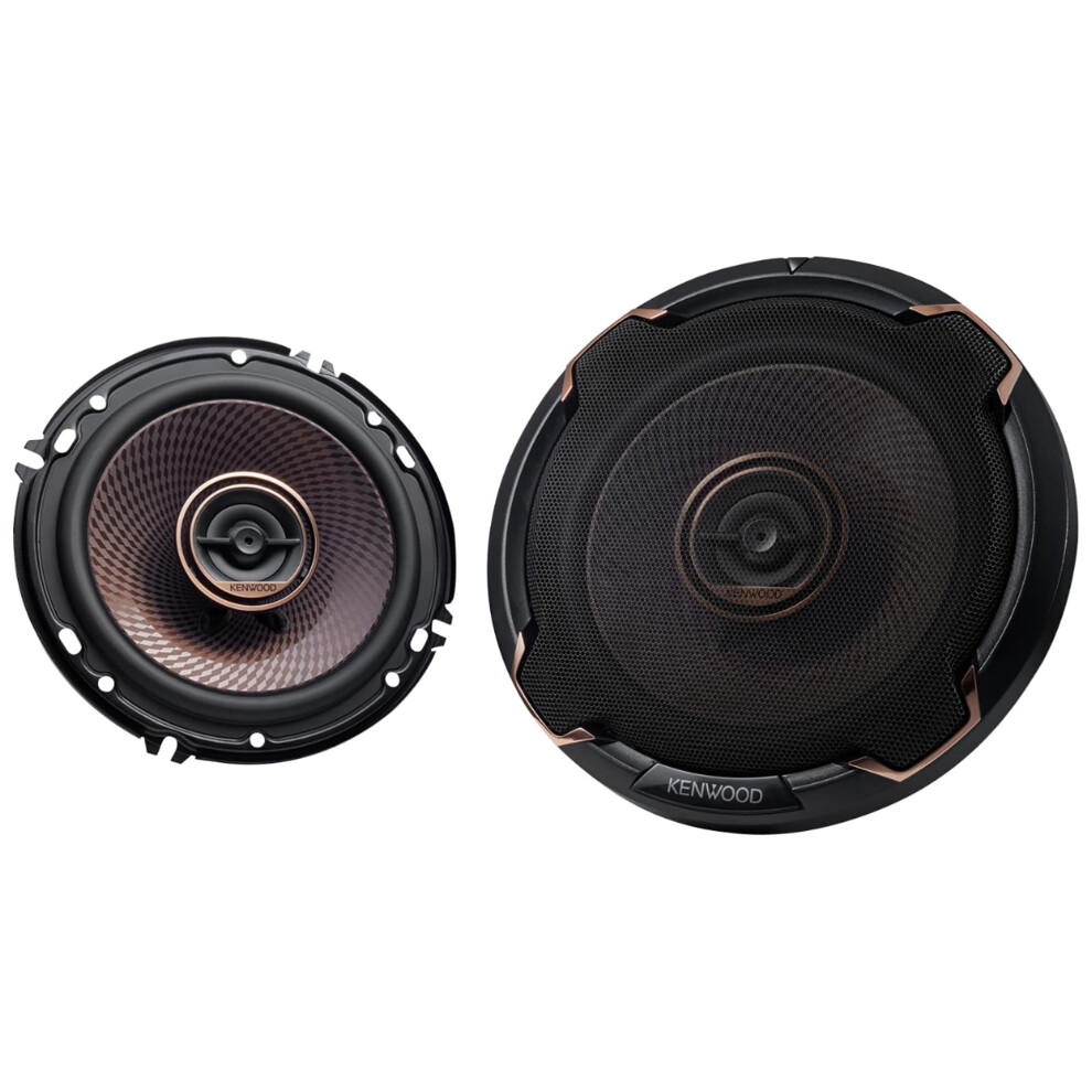 Kenwood KFC-651 Concert Series Car Speakers (Pair) - 6.5"" 2-Way Speakers  320W (100 RMS)  4-Ohm Impedance  Polypropylene Woofer & Balanced