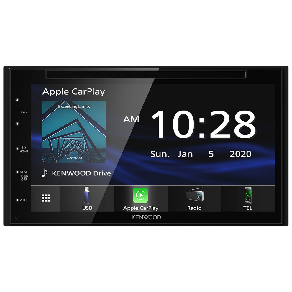 KENWOOD DDX5707S Double Din DVD Car Stereo with Apple Carplay and Android Auto  6.8 Inch Touchscreen  Bluetooth  Backup Camera Input  Subwoo