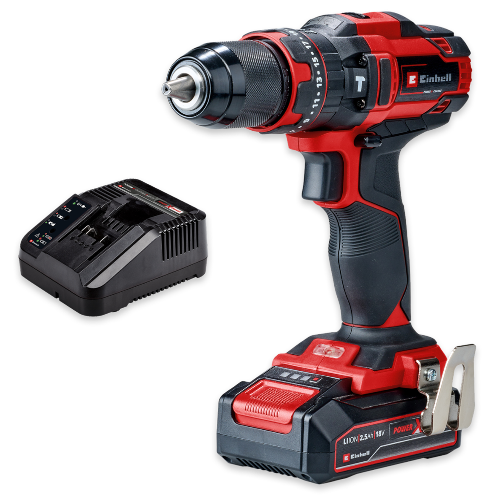 Einhell Cordless Combi Drill 44Nm 18V TE-CD 18/44 Li-i With Battery And Charger