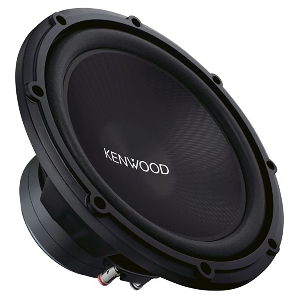 Kenwood KFC-W120SVC Road Series 12"" Passive Car Subwoofer - 1000W  36Hz-300Hz Frequency Range  4-Ohm Impedance  Polypropylene Woofer Cone