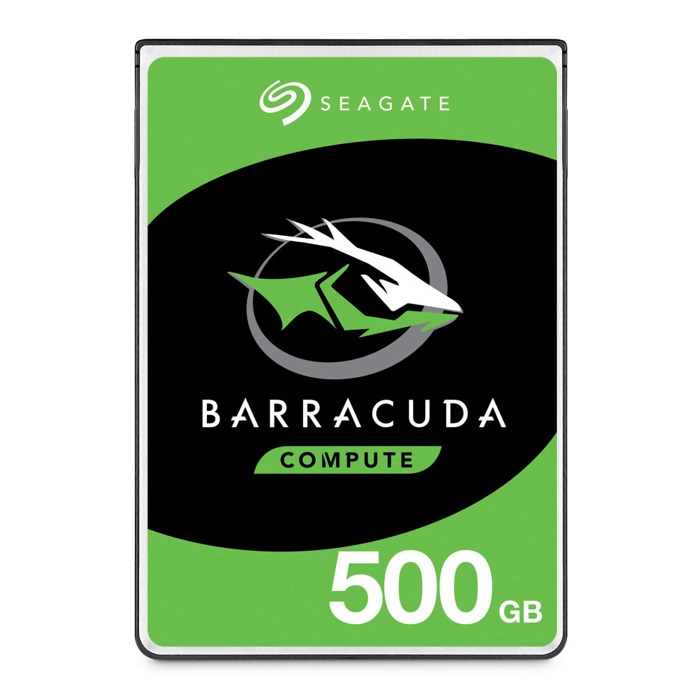 Seagate BarraCuda 500GB Internal Hard Drive HDD - 2.5 Inch SATA 6 Gb/s 5400 RPM 128MB Cache for PC Laptop - Frustration Free Packaging (ST50