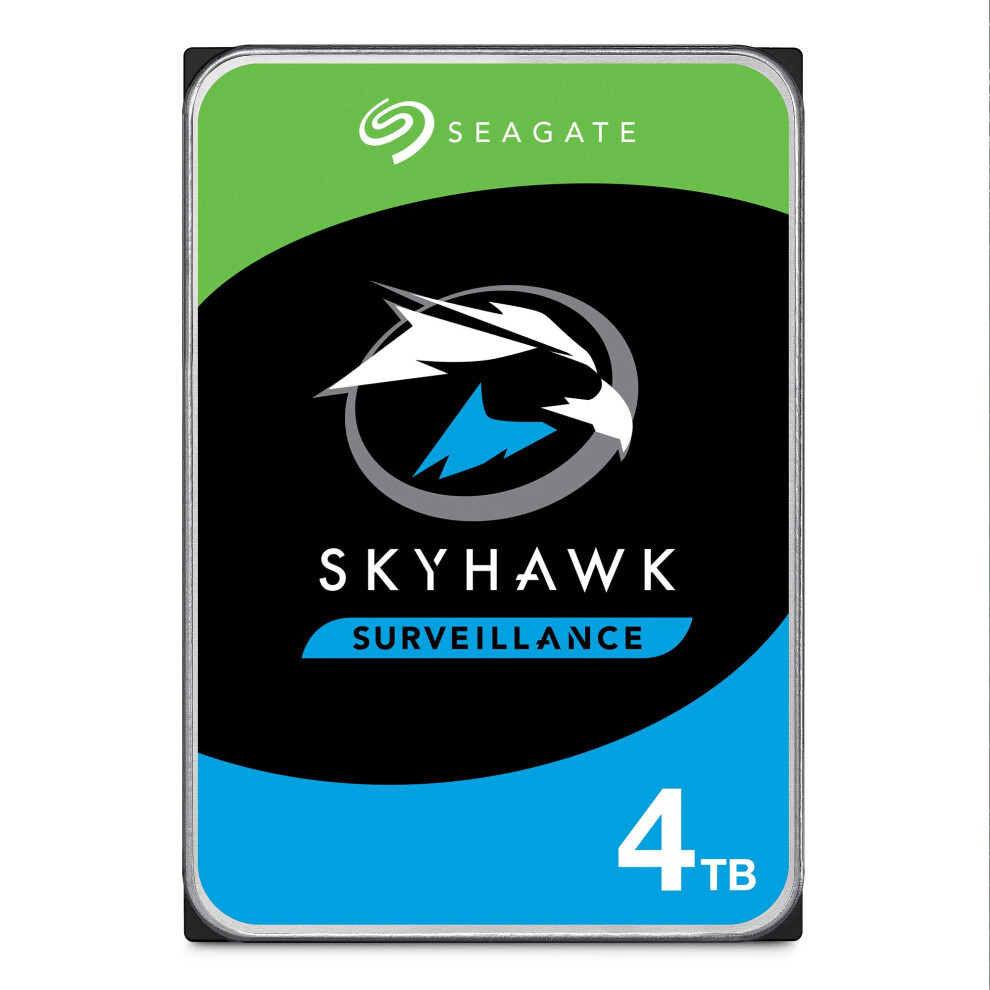 SEAGATE ST4000VX007 Skyhawk 4TB Surveillance Hard SATA 6Gb/s 64MB Cache 3.5-Inch Internal Drive-Frustration Free Packaging (ST4000VXZ07) Mec