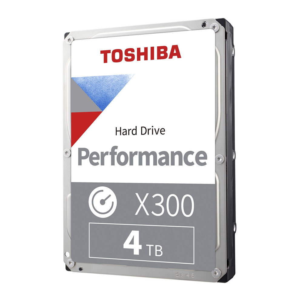 Toshiba X300 4TB Performance & Gaming 3.5-Inch Internal Hard Drive - CMR SATA 6.0 GB/s 7200 RPM 128 MB Cache - HDWE140XZSTA