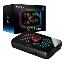 EVGA XR1 Pro Capture Card 1440p/4K HDR Capture/Pass Through Certified for OBS USB 3.1 ARGB Audio Mixer PC PS5 PS4 Xbox Series X and