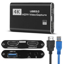 4K HDMI Video Capture Card  Gaming Capture Card with Microphone  Full HD 1080P 60FPS USB Capture Card  USB 3.0 HDMI Video Capture Device