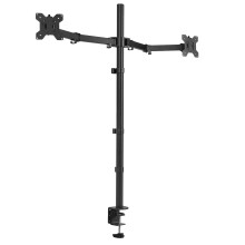 VIVO Dual Monitor Stand Up Skrivbordsfste Extra Tall 39 tums stolpe Fullt justerbart stativ fr upp till 32 tums skrmar Svart STAND-V032T
