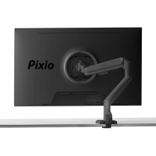 Pixio PS1s Wave Black Single Monitor Arm Stand Desk Mount - Passer op til 32 tommer sk?rme og op til 19,8 kg. VESA -kompatibilitet og integreret
