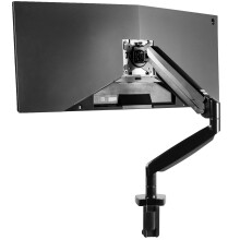 VIVO Premium Aluminium Heavy Duty Single Monitor Arm fr Ultrawide Monitor upp till 35 tum och 24 lbs Skrivbordsmonterad Stativ Pneumatisk Hjd M
