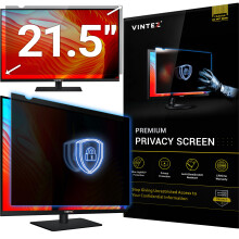 VINTEZ 21.5 Inch 16:9 Computer Privacy Screen Filter for Widescreen Monitor and Laptop - Anti-Glare - Anti-Scratch Protector Film - Data Con