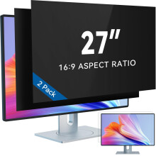 IPROKKO [2er-Pack] 27-Zoll-Computer-Blickschutzfilter fr 16:9-Breitbildmonitor, abnehmbarer 27-Zoll-Anti-Blaulicht-Blendschutz, Anti-Spionage-Si