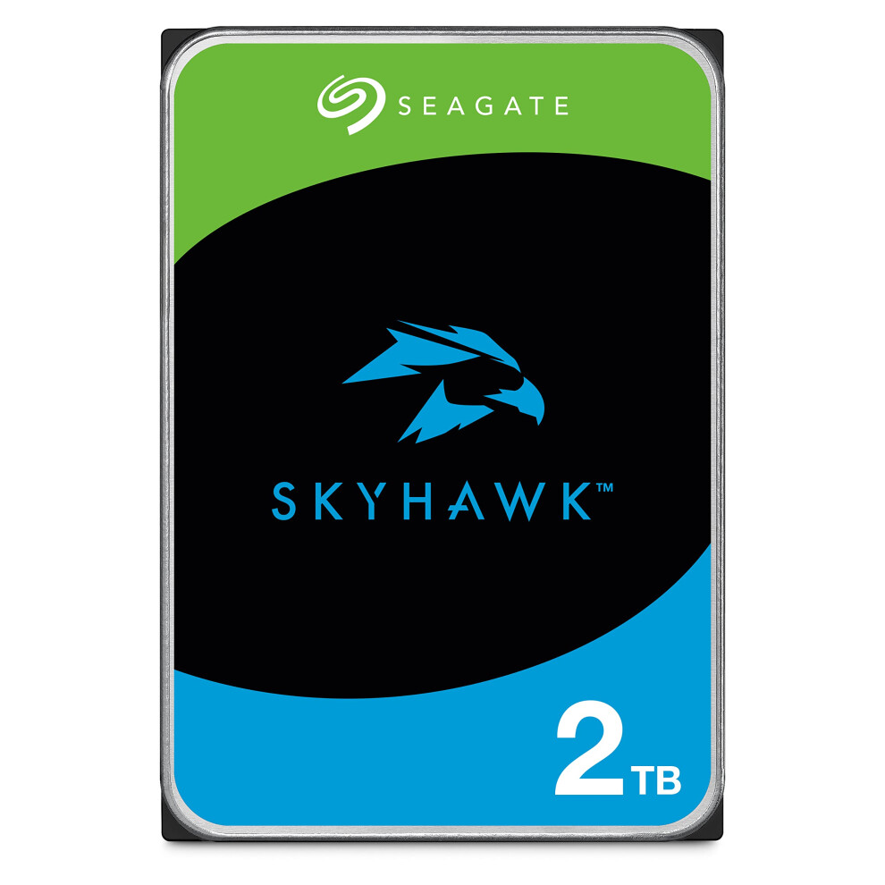 SEAGATE ST2000VXZ08 Skyhawk 2TB Surveillance Hard SATA 6Gb/s 64MB Cache 3.5"" Internal Drive-Frustration Free Packaging (ST2000VX008) Mechan