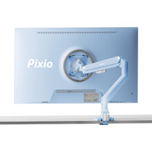 Pixio PS1s Wave Blue Single Monitor Arm Stand Desk Mount - Passer op til 32 tommer sk?rme og op til 19,8 kg. VESA -kompatibilitet og integreret k