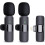 Wireless Microphone for iPhone, 2 Pack Professional Wireless Lavalier Microphone for iPhone iPad 1