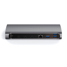 Dockingstation - Satechi - Thunderbolt 4 - 3 x Thunderbolt - GigE - Grijs