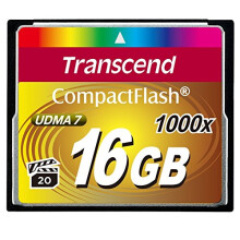 Karta pamięci CompactFlash Transcend 16 GB 1000x (TS16GCF1000)