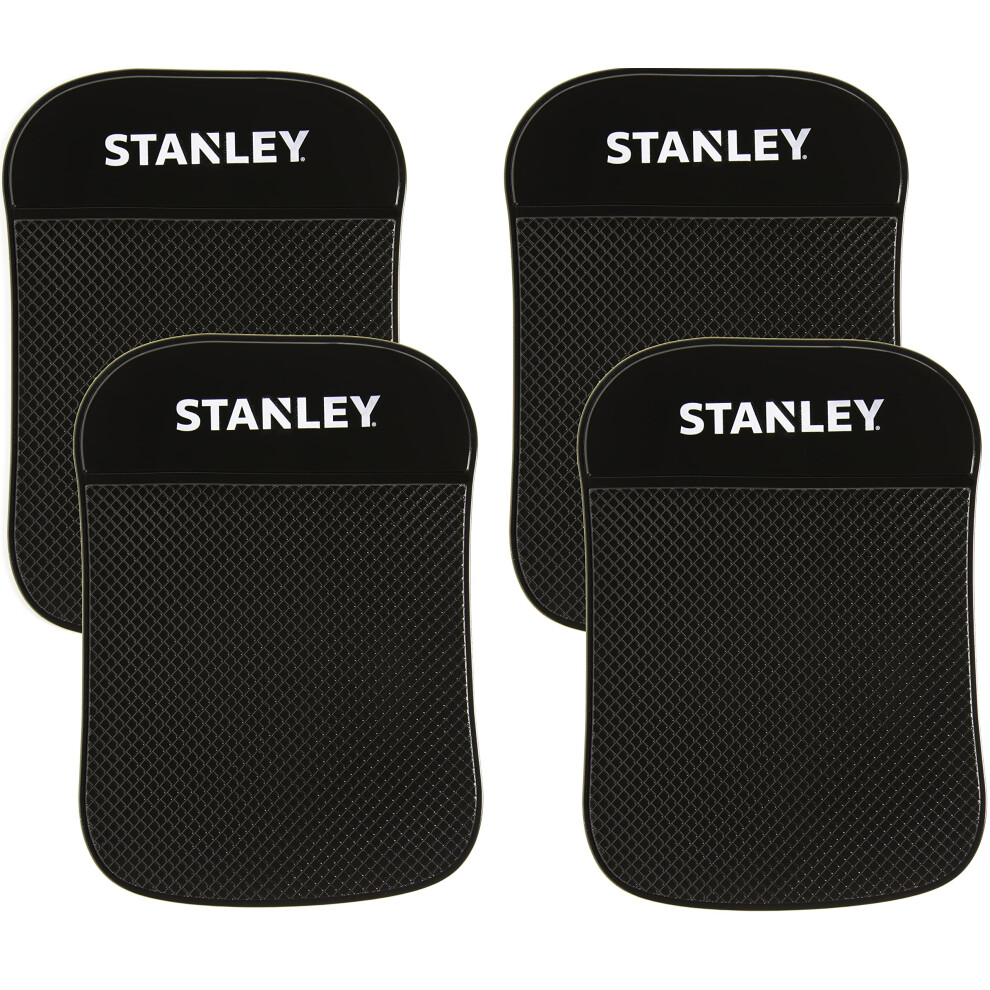 Stanley S4006 4.5" X 6.5" Extra-Strong Anti-Slip Grip Dashboard Gel Pad For Cell-Phone, Tablet, Gps, Keys Or Sunglasses, Pack Of 4