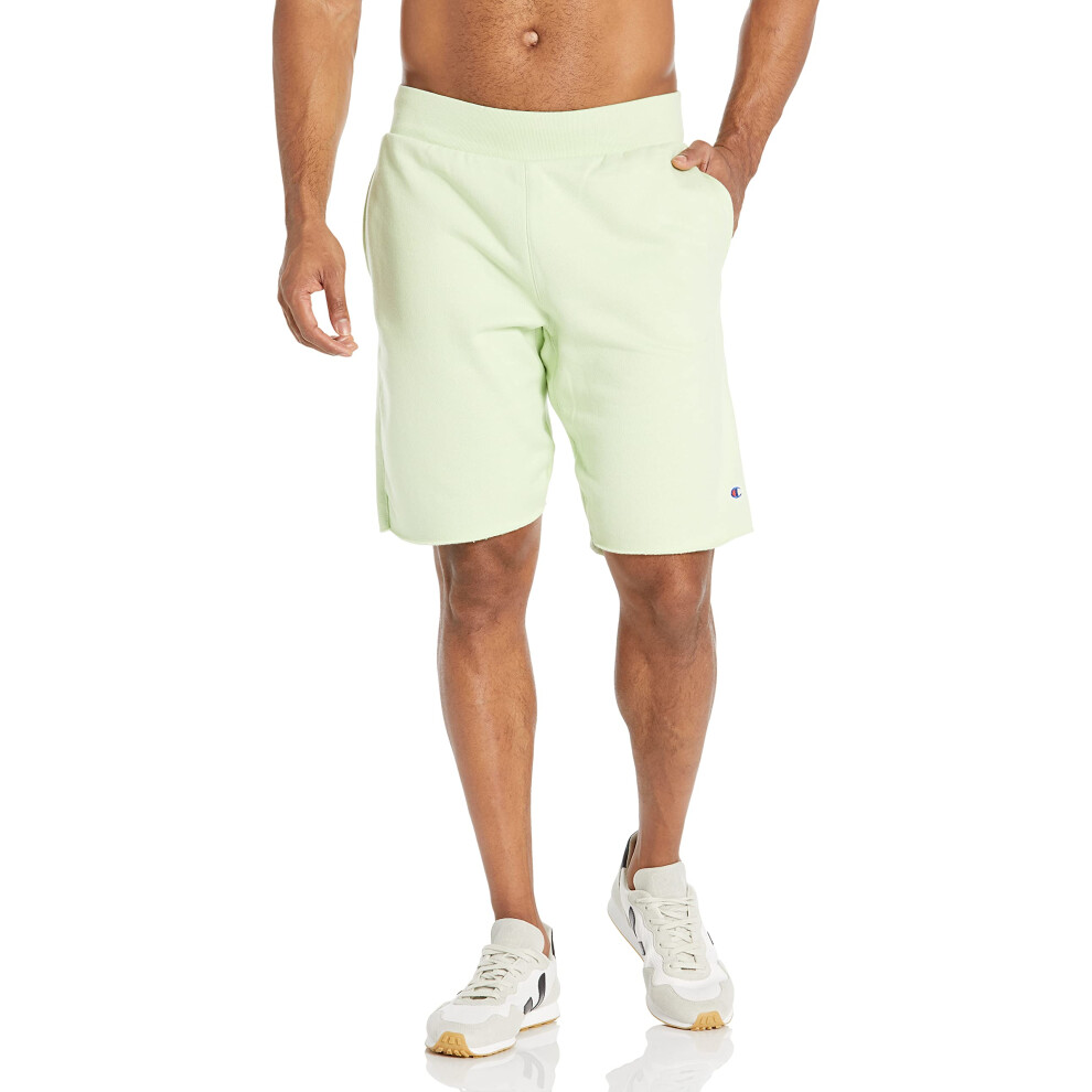 Champion  Reverse Weave Fleece  Knee-Length Shorts for Men  C Logo  10""  Mint to Be Green  Medium