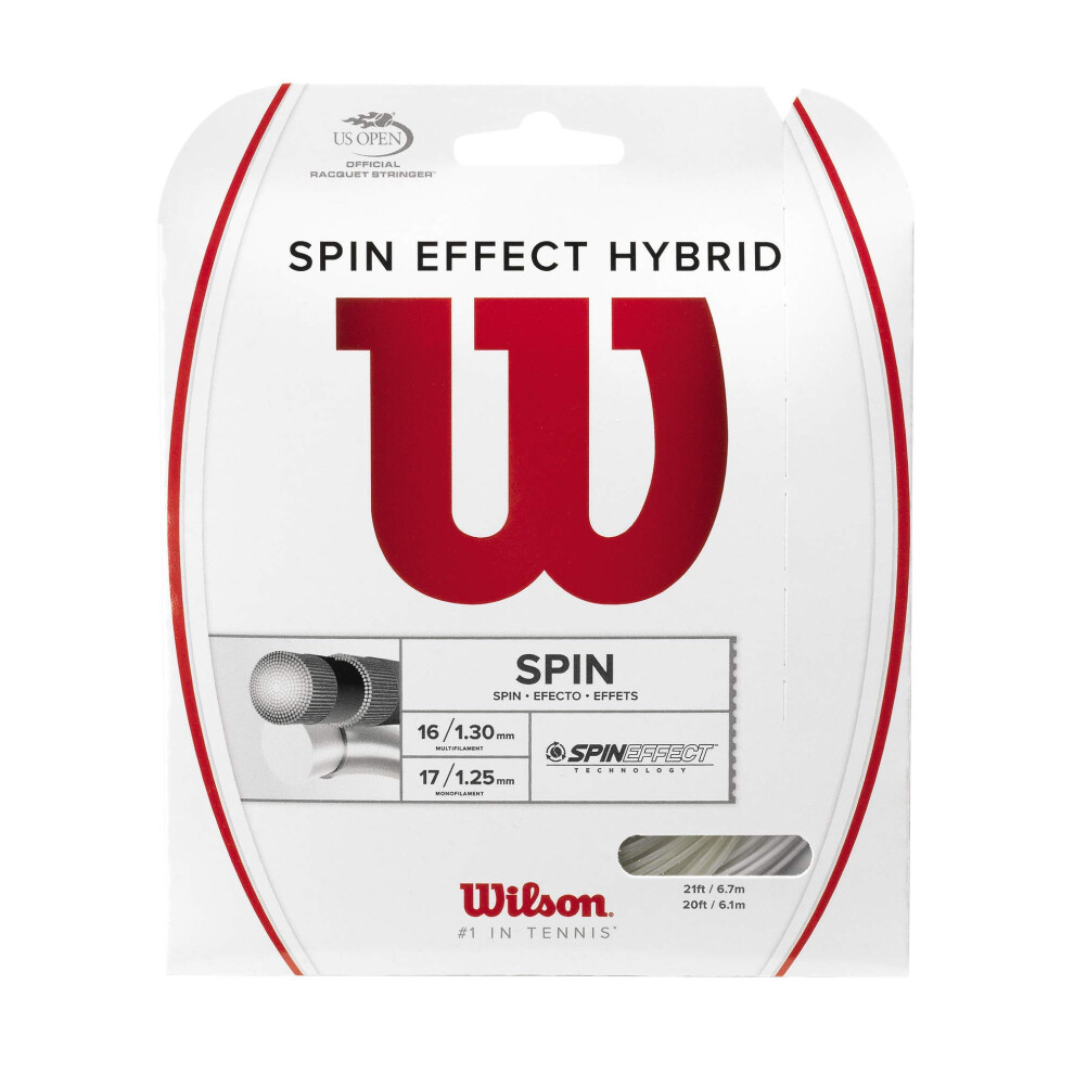 Wilson Spin Effect Hybrid Tennis String - Set  White