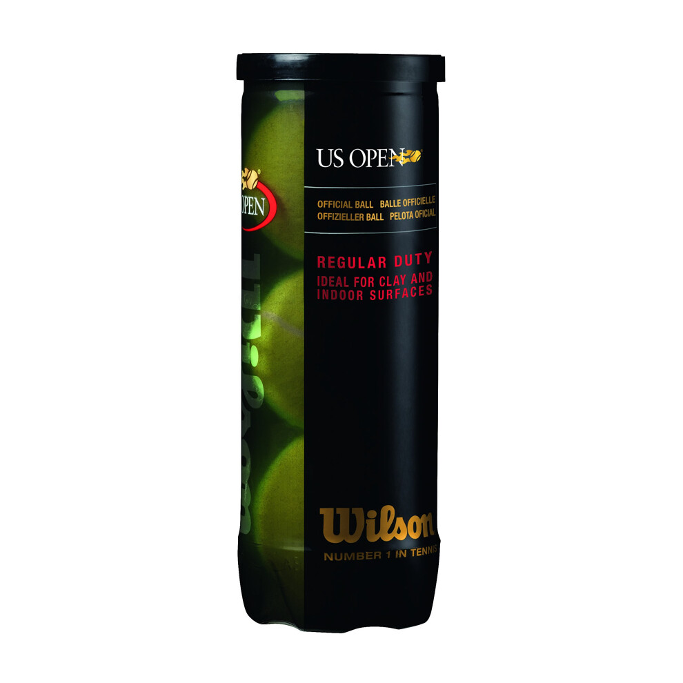 WILSON US Open Tennis Balls - Regular Duty  Single Can (3 Balls)