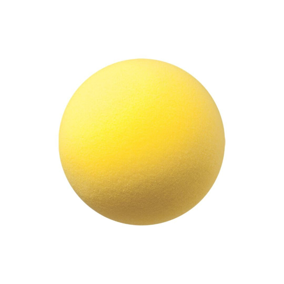 Champion Sports Uncoated Regular Density Foam Ball  Yellow  8.5-Inch