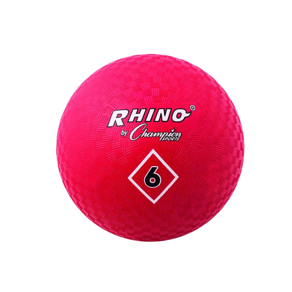 Champion Sports Playground Ball  6""  Red