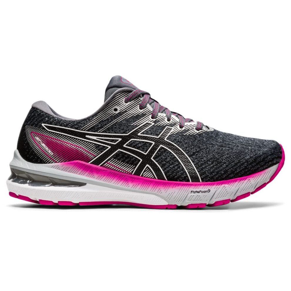 ASICS Women's GT-2000 10 Running Shoes  6.5  Sheet Rock/Pink Rave