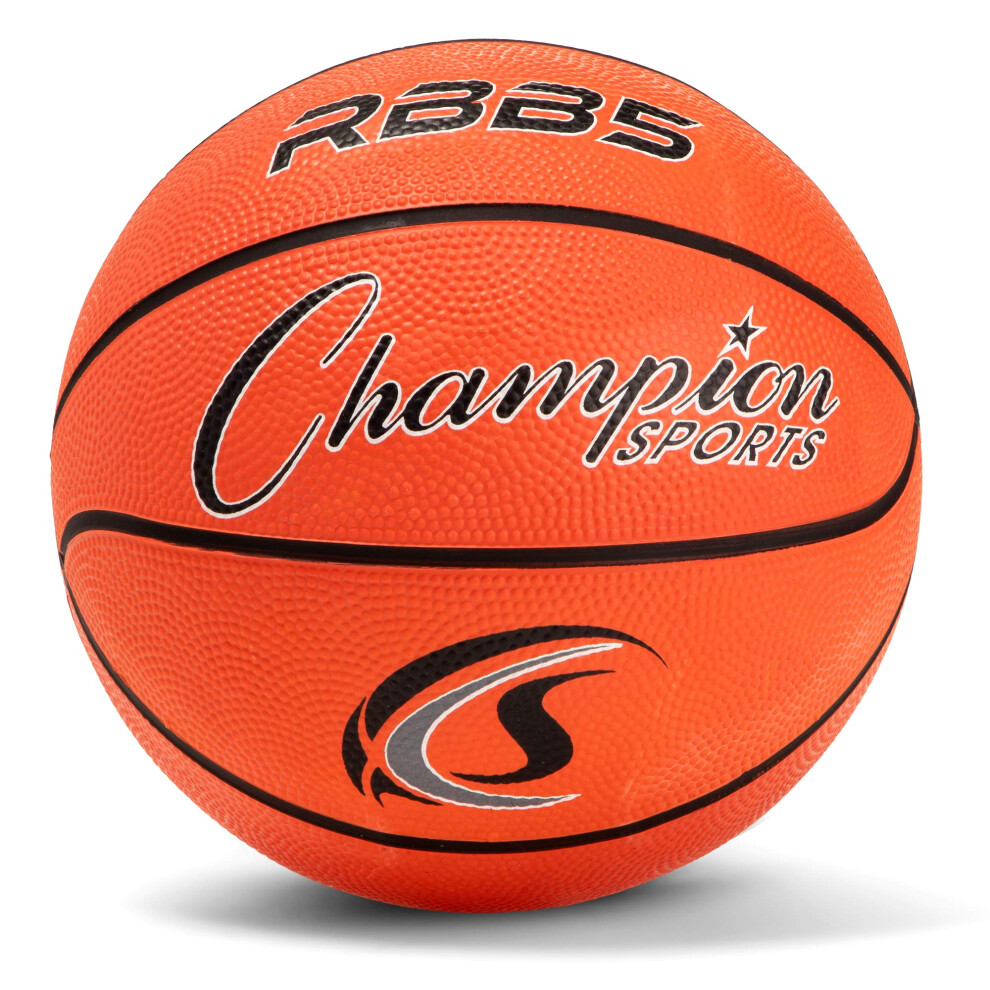 Champion Sports Rubber Mini   Heavy Duty - Pro-Style Basketballs  Premium Basketball Equipment  Indoor Outdoor - Physical Education Supplies