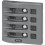Blue Sea Systems Sw PNL  Toggle w/Breakers  4 Sw  Gray 1