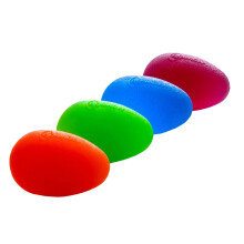 Eggsercizer Hand Exerciser 4-delars set med motståndsnivåer, Orange X-lätt, Grön Lätt, Blå Medium, Lila Fast