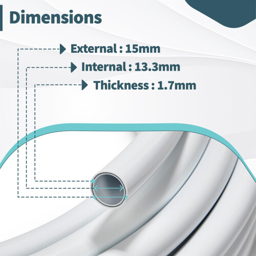 LavaTap PEX Barrier Pipe White 15mm - 100M 1