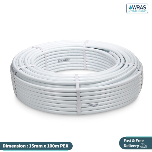 LavaTap PEX Barrier Pipe White 15mm - 100M 2