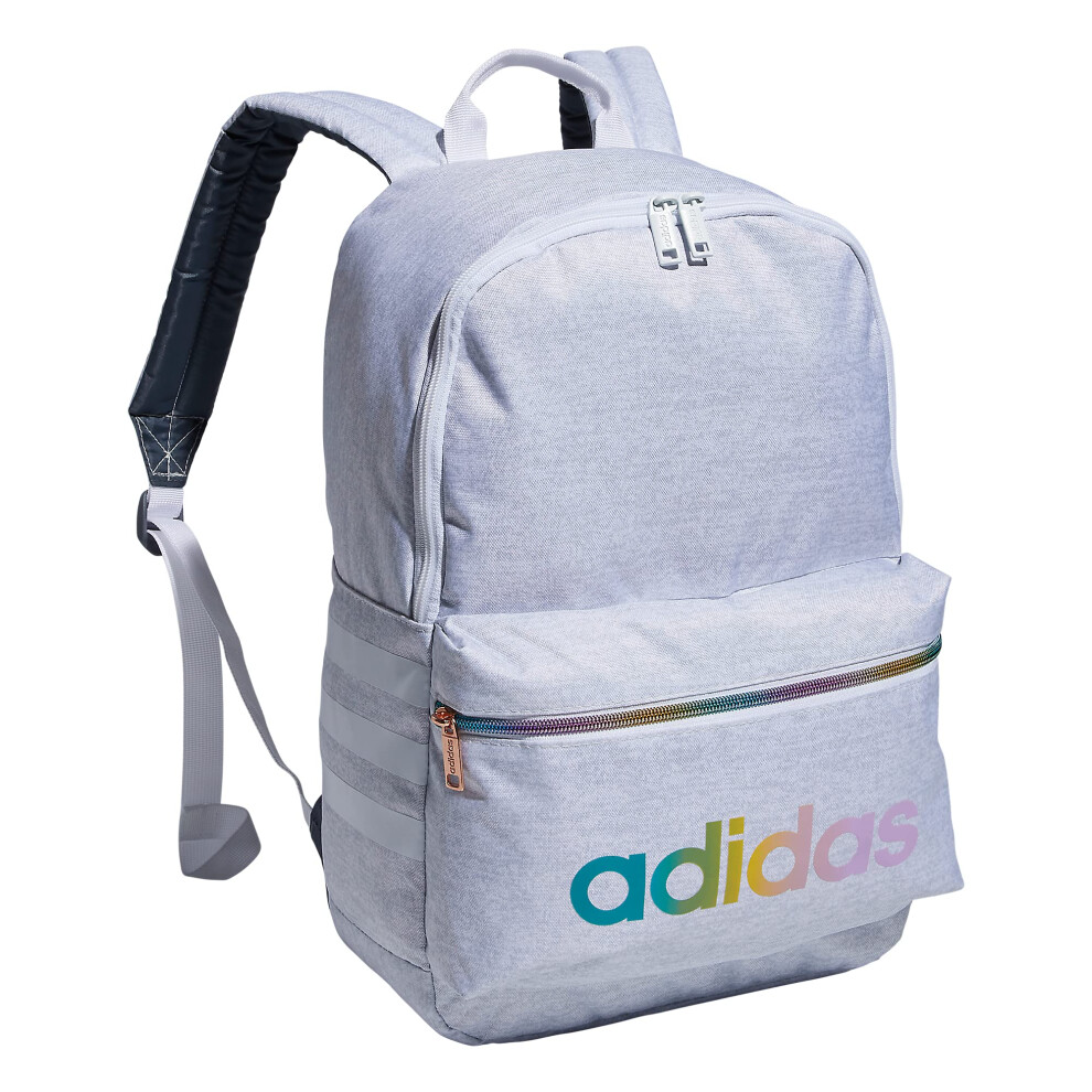 adidas Classic 3S Backpack  Jersey White/Rose Gold Rainbow  One Size