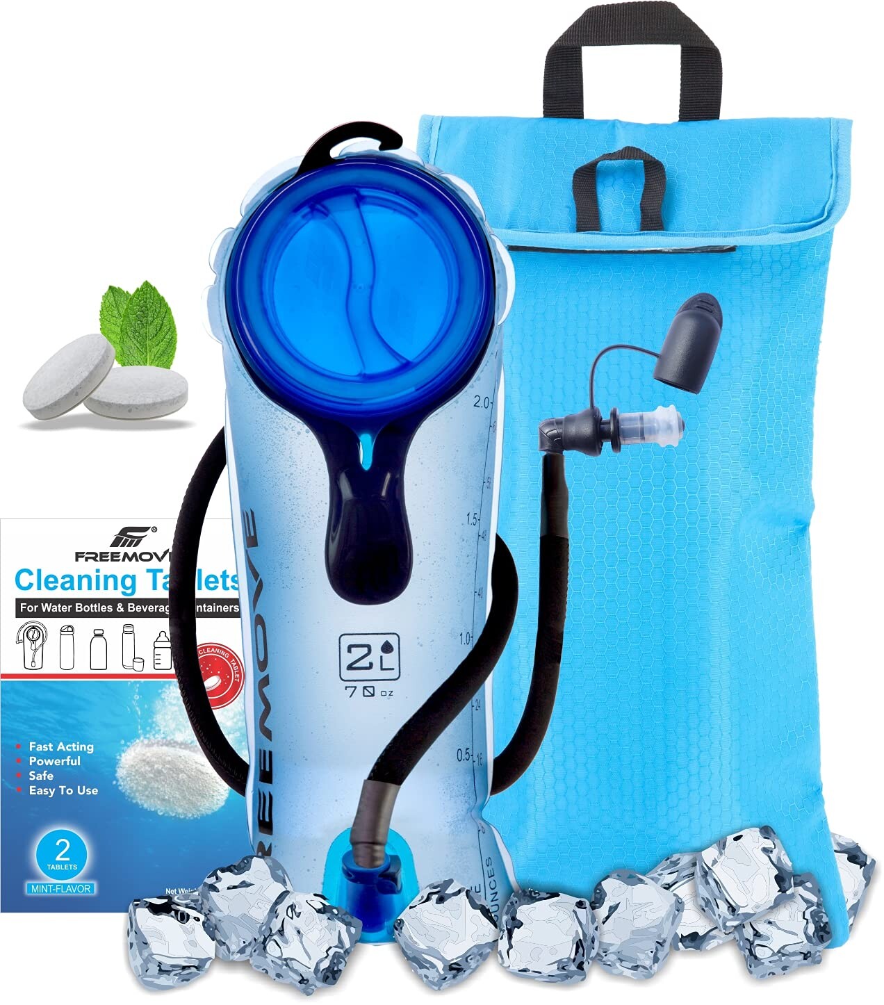 Sac à Dos Vessie Eau Sac D'hydratation Randonnée Camping 2L BK